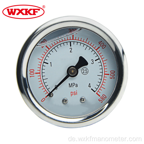 40 mm Druckmessinstrumente 400 psi Manometer Manometer